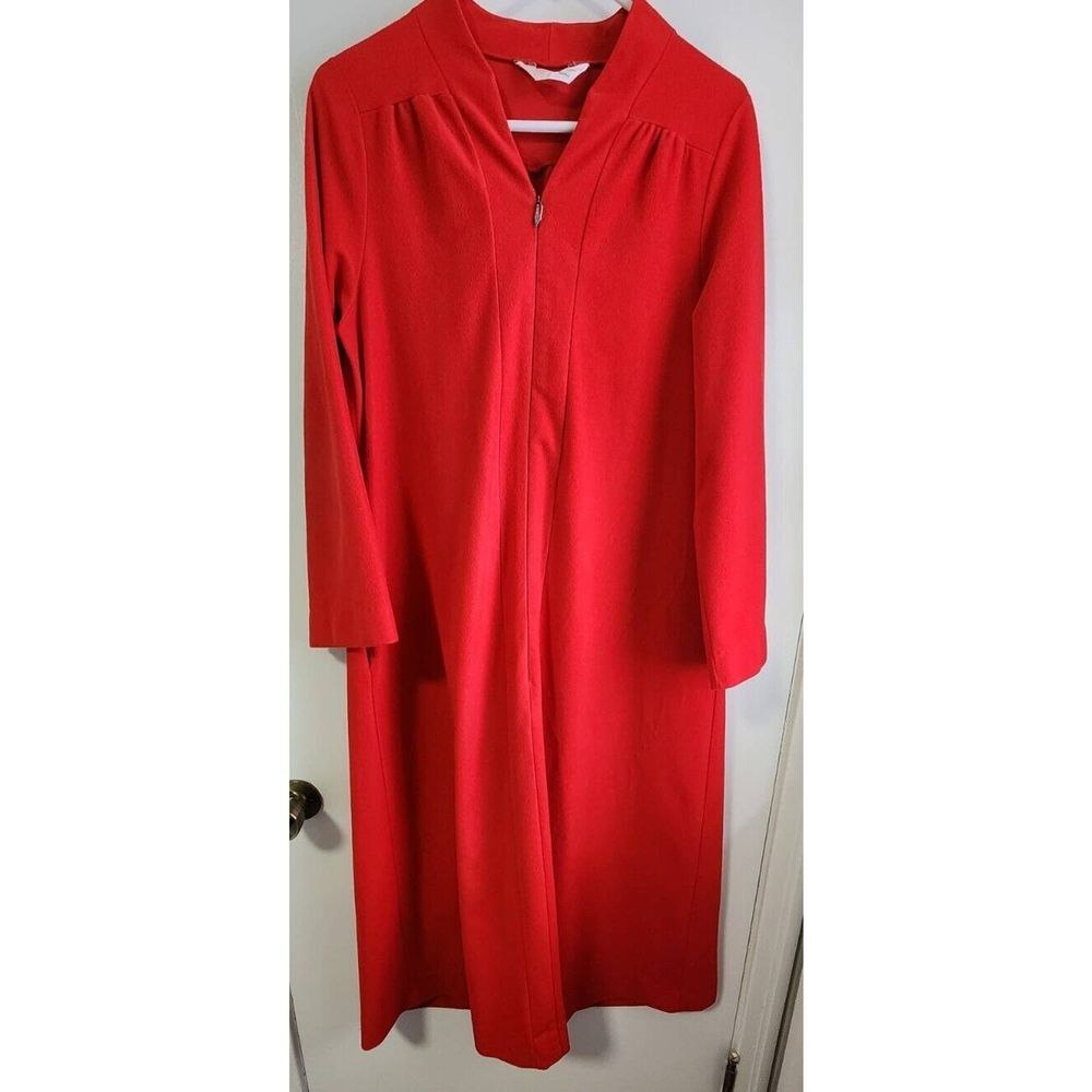 Vintage Shadowline Long Nightgown Red‎ Size Small